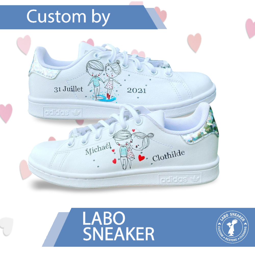 Baskets personnalisées Sneakers Love spéciales mariage